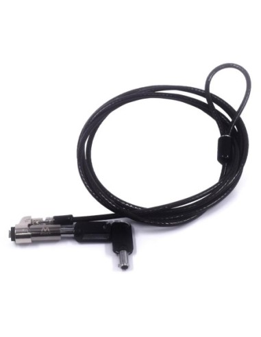 Cable de seguridad ewent para portatil  llave 1 8m