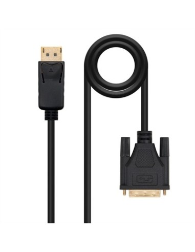 Cable displayport a dvi nanocable 1m  macho  macho  negro