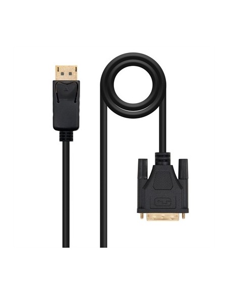 Cable displayport a dvi nanocable 1m  macho  macho  negro