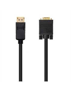 Cable displayport a vga nanocable 2m negro  macho  macho