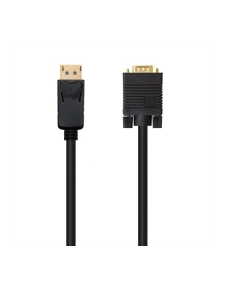 Cable displayport a vga nanocable 2m negro  macho  macho