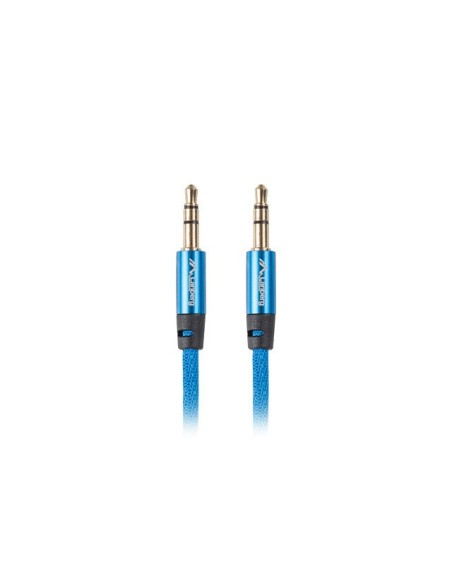 Cable estereo lanberg jack 3 5mm macho  jack 3 5mm macho 1m azul