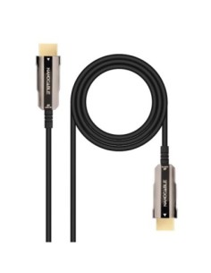 Cable hdmi 4k nanocable 10m  macho  macho fibra optica