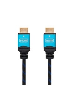 Cable hdmi a to hdmi a 4k 1 5m nanocable black m  m  60hz  18gbps  v2 0  trenzado