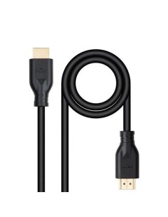Cable hdmi v2 nanocable 1 m negro  macho  macho 4k@60hz 18gbps ccs