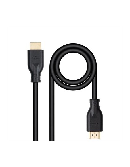 Cable hdmi v2 nanocable 1 m negro  macho  macho 4k@60hz 18gbps ccs