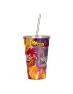 Vaso lenticular 3d dragon ball super battle of gods