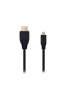 Cable micro hdmi tipo d a hdmi tipo a nanocable 1 8m negro 1 8m  macho a macho  alta velocidad  n