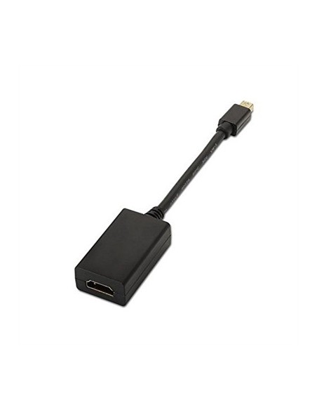 Cable nanocable conversor minidisplay port a hdmi macho  hembra 15cm negro