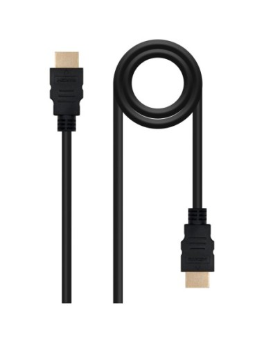 Cable nanocable hdmi macho  macho negro 1 8m