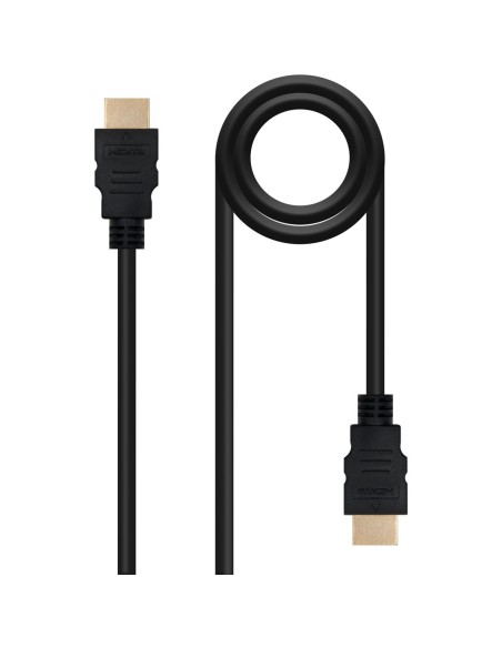 Cable nanocable hdmi macho  macho negro 1 8m