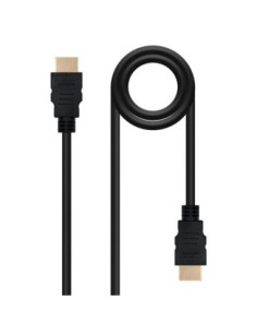 Cable nanocable hdmi macho  macho negro 1m