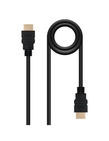 Cable nanocable hdmi macho  macho negro 1m