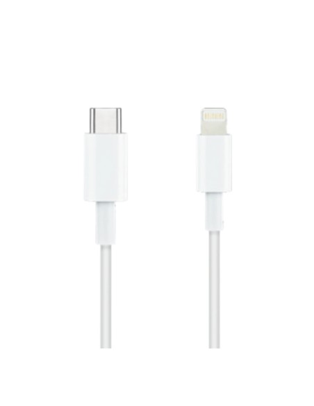 Cable nanocable lightning a usb tipo c iphone ipad ipod blanco 1m