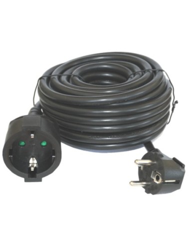 Cable prolongador de corriente silver electrics 3m  3x 1 5mm  250v  16a  3 500w negro
