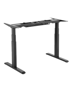 Signa estructura ajustable para escritorio doble motor y 3 segmentos negra