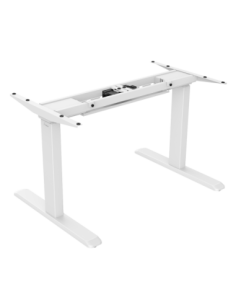 Signa estructura ajustable para escritorio doble motor y 3 segmentos blanca