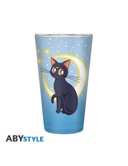 Vaso grande abystyle sailor moon luna y artemisa 400 ml