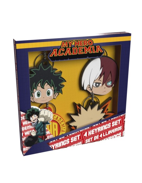 Set llaveros cyp brands my hero academia 4 llaveros
