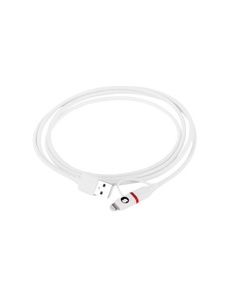 Cable silver ht micro usb combo  lightning macho  macho  1 5m  blamco