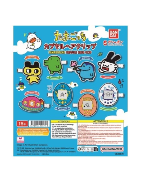 Set gashapon 40 unidades tama capsule hair clip