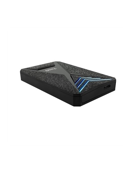 Caja externa gaming tooq tqe  2550bl para hdd  ssd 2 5 pulgadas 9 5mm sata 3 usb 3 0  3 1 negro
