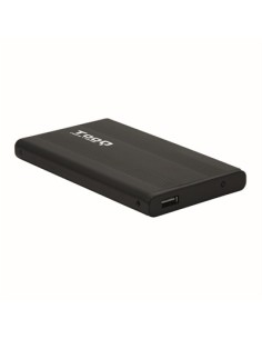 Caja externa tooq tqe  2510b hdd  ssd 2 5 pulgadas 9 5mm sata usb 2 0 negra
