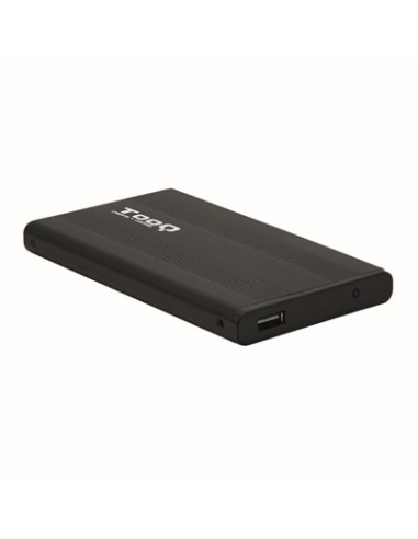 Caja externa tooq tqe  2510b hdd  ssd 2 5 pulgadas 9 5mm sata usb 2 0 negra