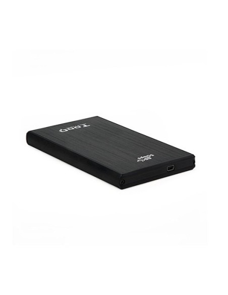 Caja externa tooq tqe  2522b para hdd  ssd 2 5 pulgadas 9 5mm sata usb 3 0 negra