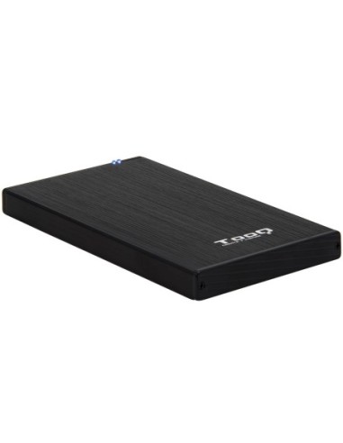 Caja externa tooq tqe  2527b para hdd  ssd 2 5 pulgadas 9 5mm sata usb 3 0 negra