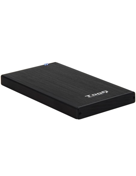 Caja externa tooq tqe  2527b para hdd  ssd 2 5 pulgadas 9 5mm sata usb 3 0 negra