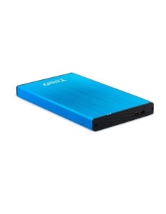 Caja externa tooq tqe  2527bl para hdd 2 5 pulgadas 9 5mm sata 3 usb 3 0  3 1 azul