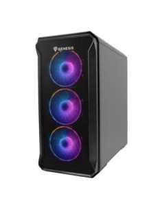 Caja gaming genesis irid 503 argb v2 matx cristal templado negra