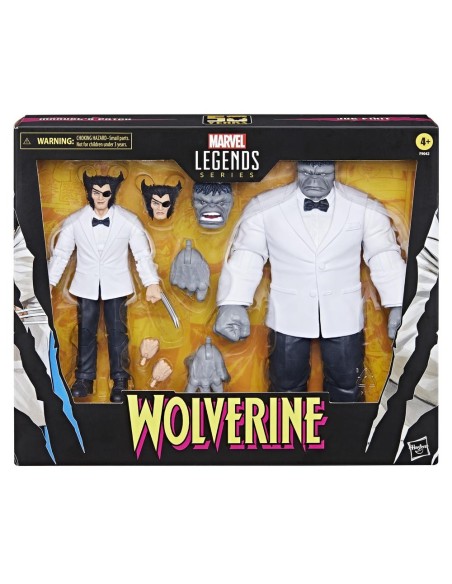 Set figuras hasbro marvel legends series wolverine path y hulk