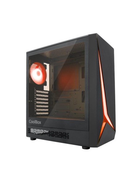Caja ordenador gaming coolbox ga450 star light argb atx negro