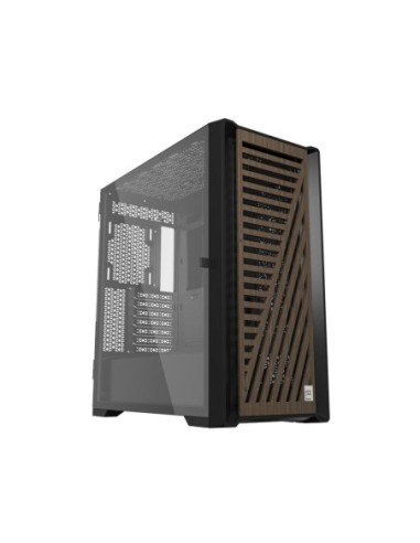 Caja ordenador phoenix gaming artisan noble negra frontal de madera atx filtros antipolvo tipo c