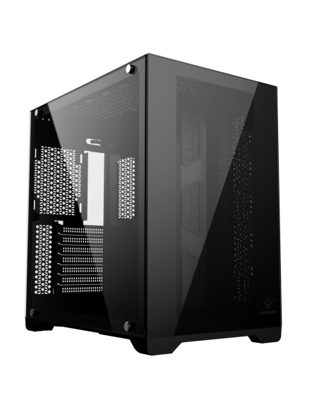 Caja ordenador phoenix gaming zephyr cubo atx doble cristal templado soporte gpu hasta 380mm