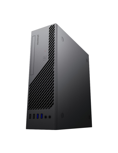 Caja ordenador phoenix lite  s3 micro atx formato ultra slim de 8 litros usb 3 0 fuente 200w inclui