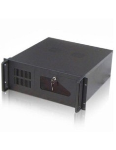 Caja servidor tooq rack 19 pulgadas 4u 406 negra sin fuente ventana transparente