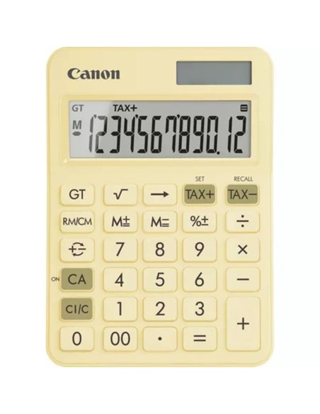 Calculadora canon sobremesa ls  125kb  pyl emea hb 12 digitos amarillo