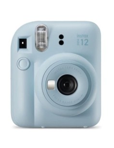 Camara fujifilm mini instax 12 flash  autoexposicion  azul pastel