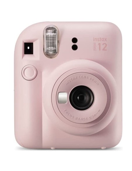 Camara fujifilm mini instax 12 flash  autoexposicion  rosa pastel