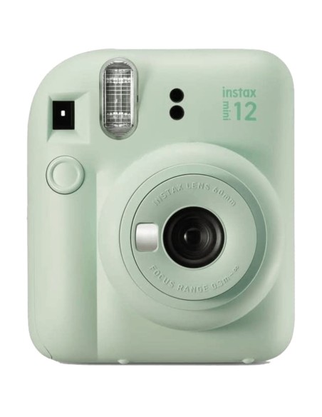 Camara fujifilm mini instax 12 flash  autoexposicion  verde menta