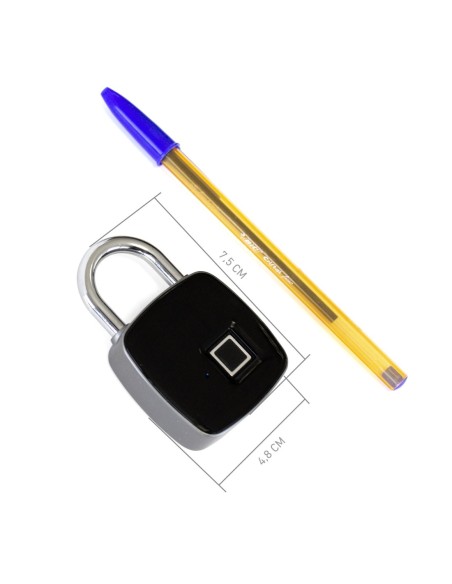 Candado con huella dactilar phoenix  hasta 10 personas distintas  resistente al agua ip65 uso exte