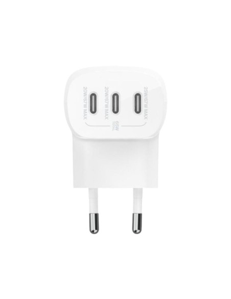Cargador belkin wcc002vfwh 67w 3x usb tipo c blanco