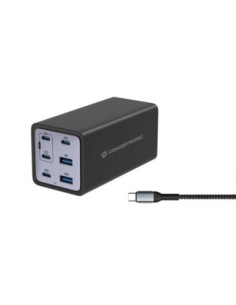 Cargador conceptronic ozul06be 200w  cable usb tipo c