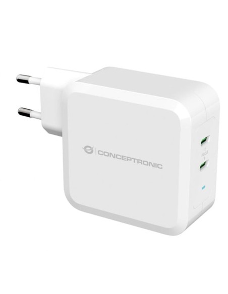 Cargador conceptronic pd 2 puertos usb  c althea  100w  blanco