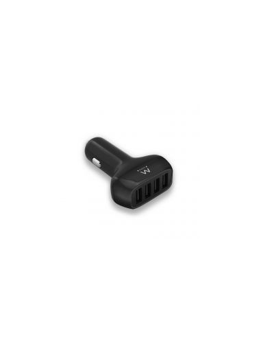 Cargador de coche ewent ew1354 4 puertos usb 9 6a