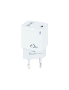 Cargador de pared tooq usb  c blanco 20w