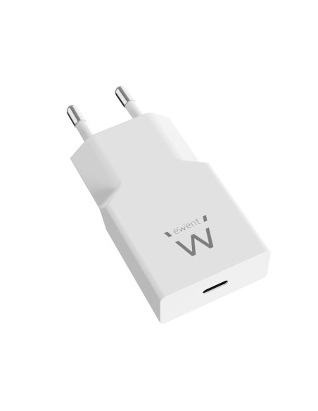 Cargador ewent ew1310 20w usb tipo c blanco